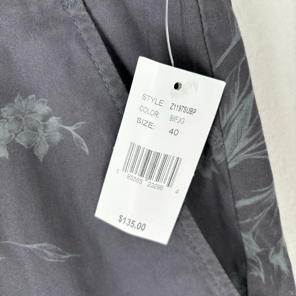 AG Adriano Goldschmied Wanderer Slim Shorts Mens 40 Gray Botanical Floral Chino - Picture 8 of 10